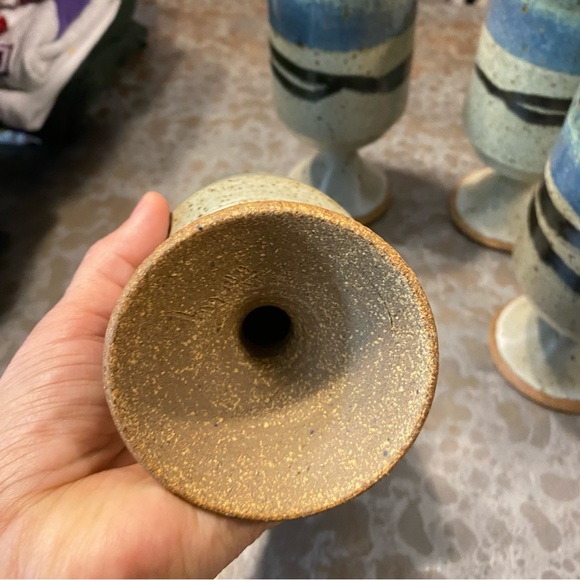 Stoneware 4 beer Mugs - Picture 3 of 10